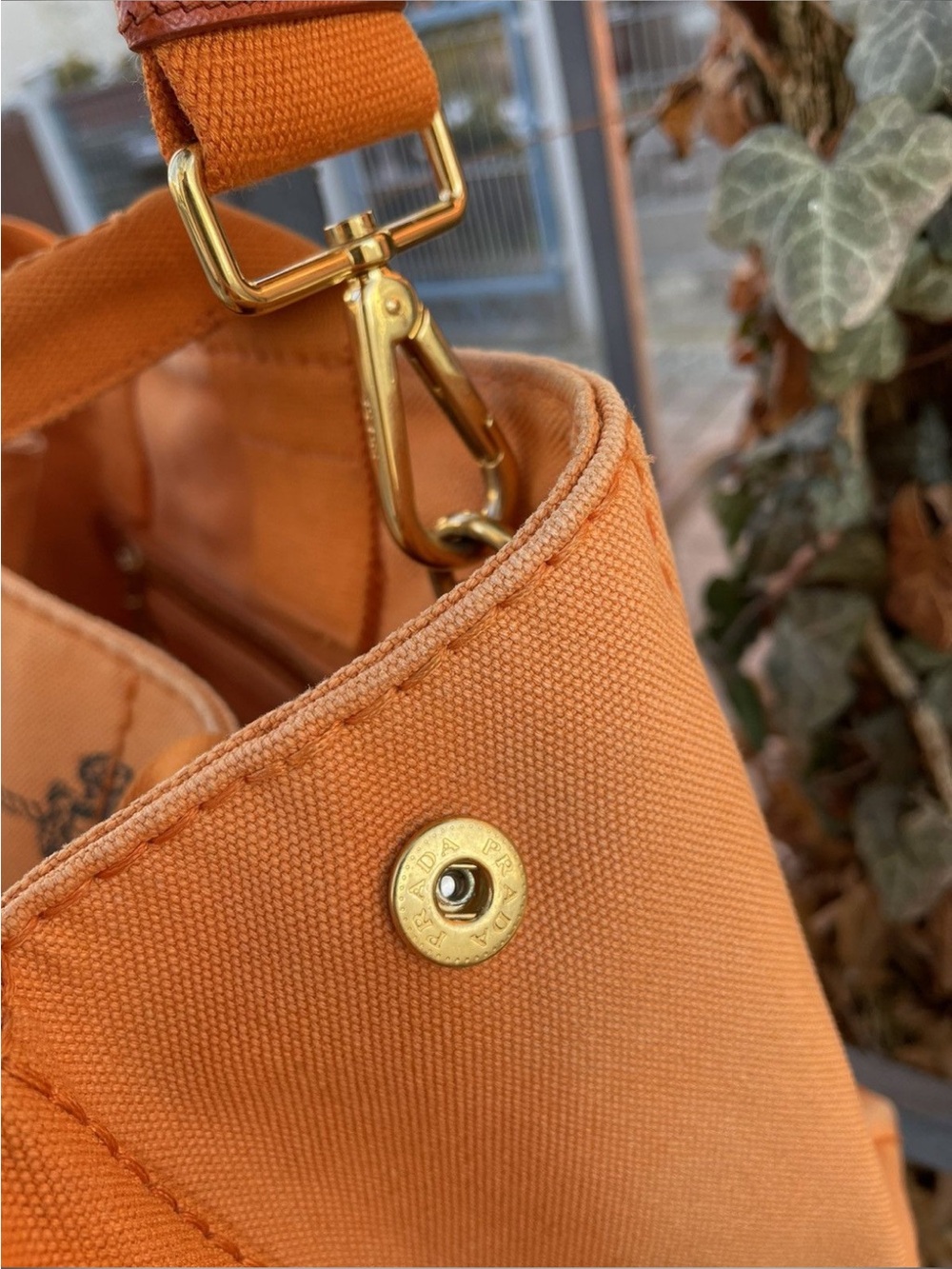 Prada Canapa Canvas Tote - Picture 5 of 10